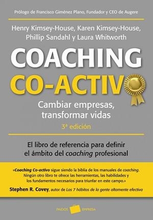 COACHING CO-ACTIVO | 9788449329869 | KIMSEY-HOUSE, HENRY / KIMSEY-HOUSE, KAREN / SANDAHL,PHILLIP / WHITWORTH, LAURA | Llibreria Aqualata | Comprar libros en catalán y castellano online | Comprar libros Igualada
