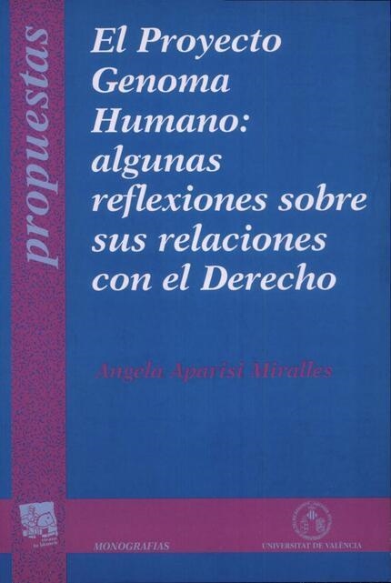 PROYECTO GENOMA HUMANO:ALUNAS REFLEXIONES SOBRE SU | 9788437033167 | APARICI MIRALLES | Llibreria Aqualata | Comprar llibres en català i castellà online | Comprar llibres Igualada