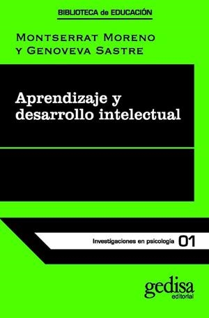 APRENDIZAJE Y DESARROLLO INTELECTUAL | 9788474320923 | MORENO, M. | Llibreria Aqualata | Comprar libros en catalán y castellano online | Comprar libros Igualada