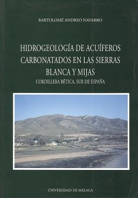 HIDROGEOLOGIA DE ACUIFEROS CARBONATOS EN LAS SIERR | 9788474966084 | Llibreria Aqualata | Comprar libros en catalán y castellano online | Comprar libros Igualada