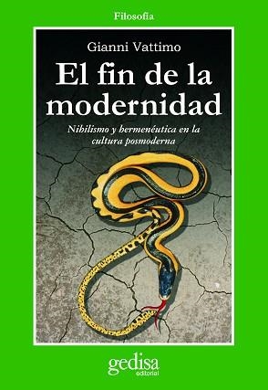 FIN DE LA MODERNIDAD, EL | 9788474322408 | GIANNI VATTIMO | Llibreria Aqualata | Comprar libros en catalán y castellano online | Comprar libros Igualada
