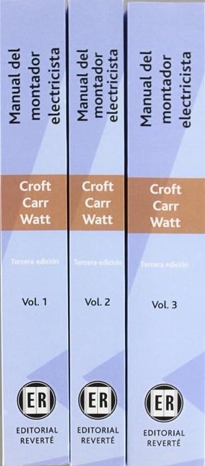 MANUAL DEL MONTADOR ELECTRICISTA | 9788429130157 | CROFT, CARR, WATT | Llibreria Aqualata | Comprar libros en catalán y castellano online | Comprar libros Igualada
