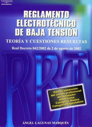REGLAMENTO ELECTROTECNICO DE BAJA TENSION, NUEVO | 9788428328500 | LAGUNAS, ANGEL | Llibreria Aqualata | Comprar libros en catalán y castellano online | Comprar libros Igualada