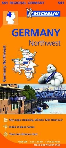 MAPA GERMANY NORTHWEST REGIONAL 541 | 9782067183544 | VARIOS AUTORES | Llibreria Aqualata | Comprar libros en catalán y castellano online | Comprar libros Igualada