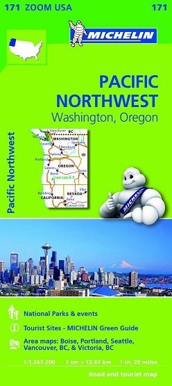 MAPA USA PACIFIC NORTHWEST WASHINGTON, OREGON ZOOM 171 | 9782067190764 | VARIOS AUTORES | Llibreria Aqualata | Comprar libros en catalán y castellano online | Comprar libros Igualada