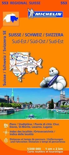 MAPA SUISSE SUD-EST REGIONAL 553 | 9782067183773 | VARIOS AUTORES | Llibreria Aqualata | Comprar libros en catalán y castellano online | Comprar libros Igualada