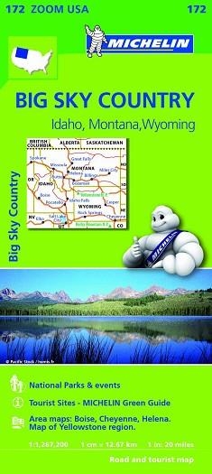 MAPA USA BIG SKY COUNTRY IDAHO, MONTANA, WYOMING ZOOM 172 | 9782067190801 | VARIOS AUTORES | Llibreria Aqualata | Comprar libros en catalán y castellano online | Comprar libros Igualada