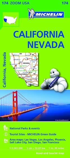 MAPA USA CALIFORNIA, NEVADA ZOOM 174 | 9782067190511 | VARIOS AUTORES | Llibreria Aqualata | Comprar libros en catalán y castellano online | Comprar libros Igualada