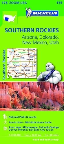 MAPA USA SOUTHERN ROCKIES ARIZONA, COLORADO, NEW MEXICO, UTAH ZOOM 175 | 9782067190887 | VARIOS AUTORES | Llibreria Aqualata | Comprar libros en catalán y castellano online | Comprar libros Igualada