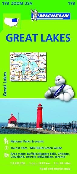 MAPA USA GREAT LAKES ZOOM 173 | 9782067190849 | VARIOS AUTORES | Llibreria Aqualata | Comprar libros en catalán y castellano online | Comprar libros Igualada