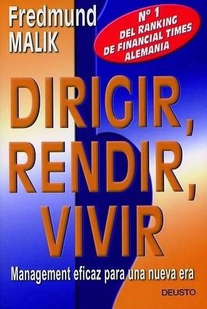 DIRIGIR, RENDIR, VIVIR | 9788423420094 | MALIK, FREDMUND | Llibreria Aqualata | Comprar llibres en català i castellà online | Comprar llibres Igualada