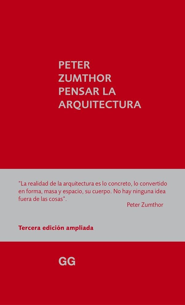 PENSAR LA ARQUITECTURA | 9788425227301 | ZUMTHOR, PETER | Llibreria Aqualata | Comprar libros en catalán y castellano online | Comprar libros Igualada