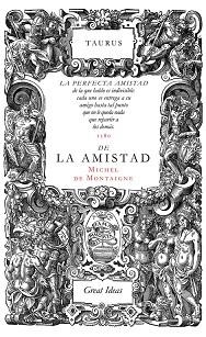 AMISTAD, LA | 9788430616572 | MONTAIGNE, MICHEL DE | Llibreria Aqualata | Comprar libros en catalán y castellano online | Comprar libros Igualada