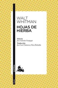 HOJAS DE HIERBA | 9788467037678 | WHITMAN, WALT | Llibreria Aqualata | Comprar llibres en català i castellà online | Comprar llibres Igualada