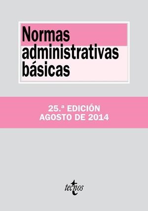 NORMAS ADMINISTRATIVAS BÁSICAS (AGOSTO 2014) | 9788430964536 | Llibreria Aqualata | Comprar libros en catalán y castellano online | Comprar libros Igualada