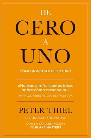 DE CERO A UNO | 9788498753530 | THIEL, PETER  | Llibreria Aqualata | Comprar libros en catalán y castellano online | Comprar libros Igualada