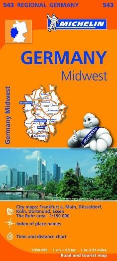 MAPA REGIONAL GERMANY MIDWEST 543 | 9782067183605 | VARIOS AUTORES | Llibreria Aqualata | Comprar libros en catalán y castellano online | Comprar libros Igualada