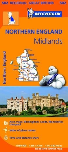 MAPA REGIONAL NORTHERN ENGLAND, MIDLANDS 502 | 9782067183254 | VARIOS AUTORES | Llibreria Aqualata | Comprar libros en catalán y castellano online | Comprar libros Igualada