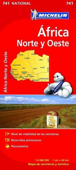 MAPA NATIONAL AFRICA NORTE Y OESTE 741 | 9782067172180 | VARIOS AUTORES | Llibreria Aqualata | Comprar libros en catalán y castellano online | Comprar libros Igualada