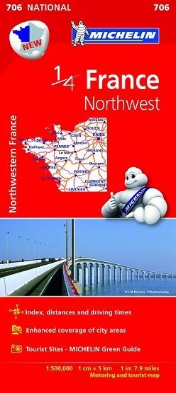 MAPA NATIONAL FRANCE NORTHWEST 706 | 9782067200630 | VARIOS AUTORES | Llibreria Aqualata | Comprar llibres en català i castellà online | Comprar llibres Igualada