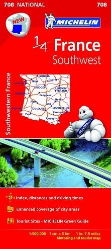 MAPA FRANCE SOUTHWEST 708 NATIONAL | 9782067200715 | VARIOS AUTORES | Llibreria Aqualata | Comprar llibres en català i castellà online | Comprar llibres Igualada
