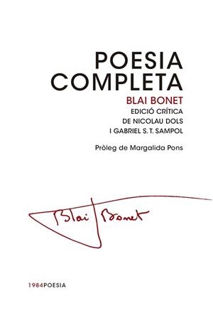 POESIA COMPLETA | 9788415835462 | BONET I RIGO, BLAI | Llibreria Aqualata | Comprar libros en catalán y castellano online | Comprar libros Igualada