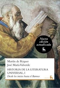 HISTORIA DE LA LITERATURA UNIVERSAL 1 N.ED. | 9788424936242 | DE RIQUER MORERA, MARTI / VALVERDE PACHECO, JOSE MARIA | Llibreria Aqualata | Comprar libros en catalán y castellano online | Comprar libros Igualada