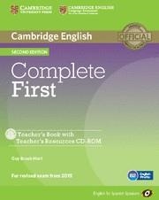 COMPLETE FIRST (FCE) (2ND ED.) TEACHER´S BOOK WITH TEACHER´S RESOURCES CD-ROM | 9788483238257 | Llibreria Aqualata | Comprar libros en catalán y castellano online | Comprar libros Igualada