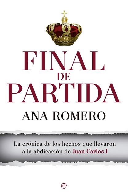 FINAL DE PARTIDA | 9788490603031 | ROMERO, ANA | Llibreria Aqualata | Comprar llibres en català i castellà online | Comprar llibres Igualada