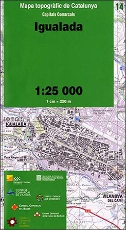 MAPA IGUALADA 1:25.000 -ICC | 9788439392422 | Llibreria Aqualata | Comprar llibres en català i castellà online | Comprar llibres Igualada