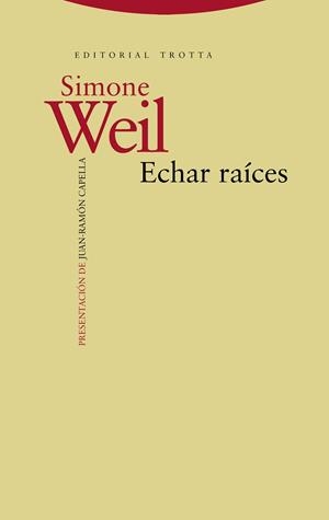 ECHAR RAÍCES | 9788498795325 | WEIL, SIMONE | Llibreria Aqualata | Comprar llibres en català i castellà online | Comprar llibres Igualada