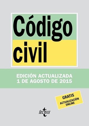 CÓDIGO CIVIL. AGOSTO 2015 | 9788430966073 | Llibreria Aqualata | Comprar libros en catalán y castellano online | Comprar libros Igualada