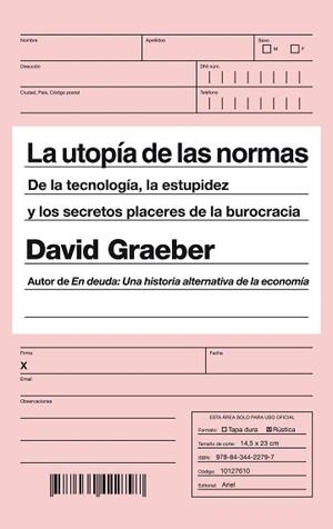 UTOPÍA DE LAS NORMAS, LA | 9788434422797 | GRAEBER, DAVID | Llibreria Aqualata | Comprar llibres en català i castellà online | Comprar llibres Igualada