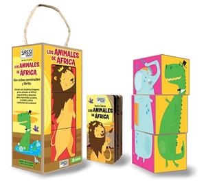 ANIMALES DE ÁFRICA, LOS (3 CUBOS) | 9788868601300 | Llibreria Aqualata | Comprar llibres en català i castellà online | Comprar llibres Igualada
