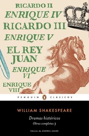 DRAMAS HISTÓRICOS (OBRA COMPLETA SHAKESPEARE 3) | 9788491051367 | SHAKESPEARE, WILLIAM | Llibreria Aqualata | Comprar libros en catalán y castellano online | Comprar libros Igualada