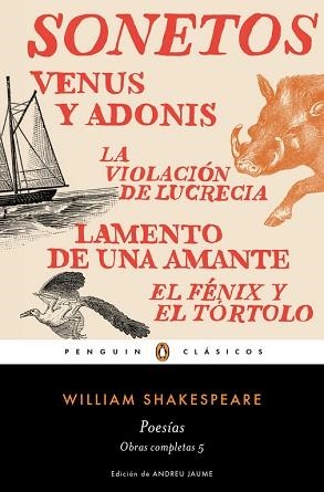 POESÍAS (OBRA COMPLETA SHAKESPEARE 5) | 9788491051381 | SHAKESPEARE,WILLIAM | Llibreria Aqualata | Comprar libros en catalán y castellano online | Comprar libros Igualada