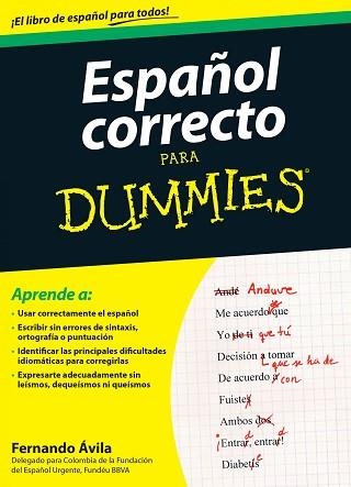 ESPAÑOL CORRECTO PARA DUMMIES | 9788432902680 | ÁVILA, FERNANDO | Llibreria Aqualata | Comprar libros en catalán y castellano online | Comprar libros Igualada