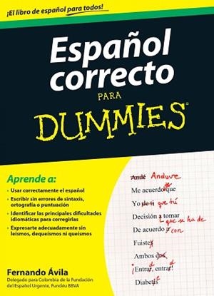 ESPAÑOL CORRECTO PARA DUMMIES | 9788432902680 | ÁVILA, FERNANDO | Llibreria Aqualata | Comprar llibres en català i castellà online | Comprar llibres Igualada