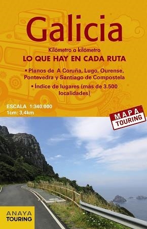MAPA GALICIA MAPA TOURING | 9788499358505 | Llibreria Aqualata | Comprar libros en catalán y castellano online | Comprar libros Igualada