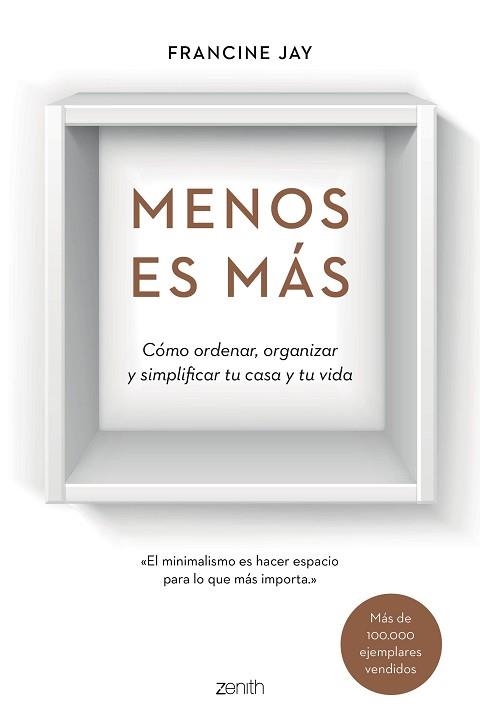 MENOS ES MÁS. CÓMO ORDENAR, ORGANIZAR Y SIMPLIFICAR TU CASA Y TU VIDA | 9788408151999 | JAY, FRANCINE  | Llibreria Aqualata | Comprar libros en catalán y castellano online | Comprar libros Igualada