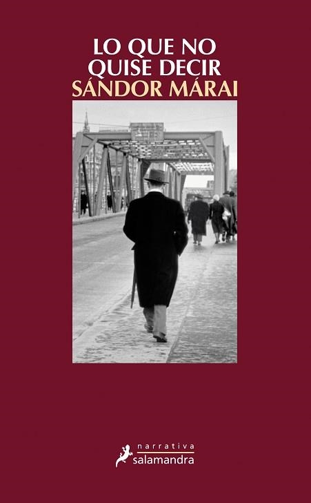 LO QUE NO QUISE DECIR | 9788498386783 | MÁRAI, SÁNDOR | Llibreria Aqualata | Comprar llibres en català i castellà online | Comprar llibres Igualada