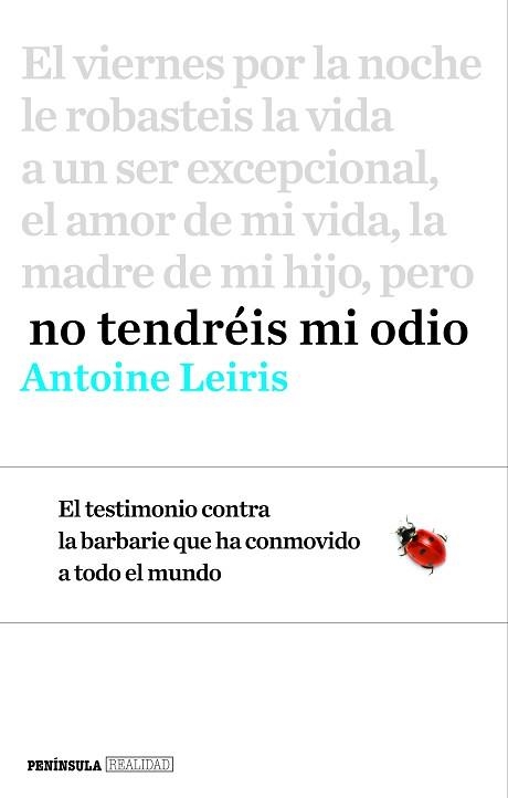 NO TENDRÉIS MI ODIO | 9788499425368 | LEIRIS, ANTOINE  | Llibreria Aqualata | Comprar libros en catalán y castellano online | Comprar libros Igualada