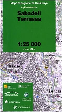 MAPA 1.25000 SABADELL/TERRASSA (26) | 9788439393092 | Llibreria Aqualata | Comprar libros en catalán y castellano online | Comprar libros Igualada