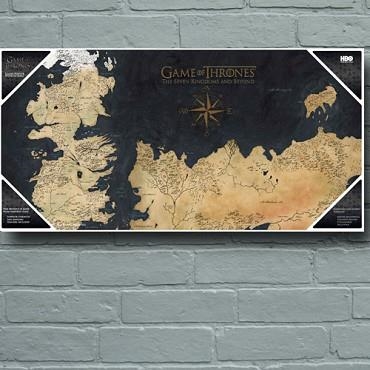 MAPA POSTER DE VIDRIO JUEGO DE TRONOS MAPA 60X30 CM | 8436546891949 | Llibreria Aqualata | Comprar llibres en català i castellà online | Comprar llibres Igualada
