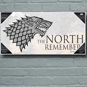 POSTER DE VIDRE JUEGO DE TRONSO THE NORTH REMEMBERS | 8436546891956 | Llibreria Aqualata | Comprar llibres en català i castellà online | Comprar llibres Igualada