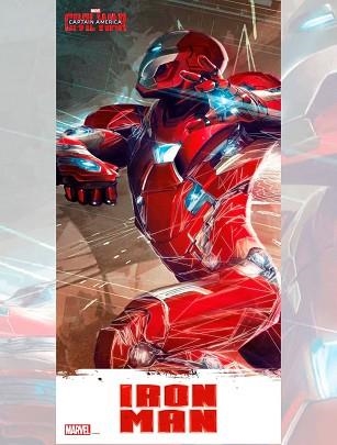 POSTER DE VIDRIO IRON MAN 30X60 MARVEL CIVIL WAR | 8435450201370 | Llibreria Aqualata | Comprar libros en catalán y castellano online | Comprar libros Igualada