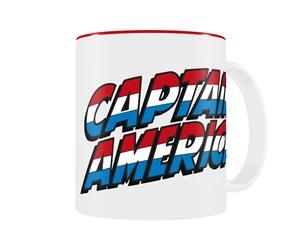 TASSA LOGO CAPITAN AMERICA BLANCA-ROJA CERAMICA  | 8435450202308 | Llibreria Aqualata | Comprar llibres en català i castellà online | Comprar llibres Igualada