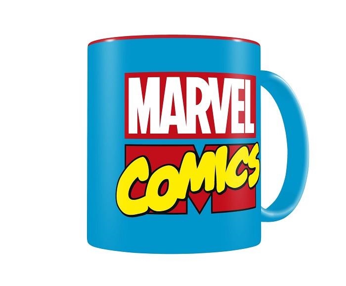 TASSA LOGO MARVEL BLAU VERMELLA CERAMICA | 8435450202315 | Llibreria Aqualata | Comprar libros en catalán y castellano online | Comprar libros Igualada