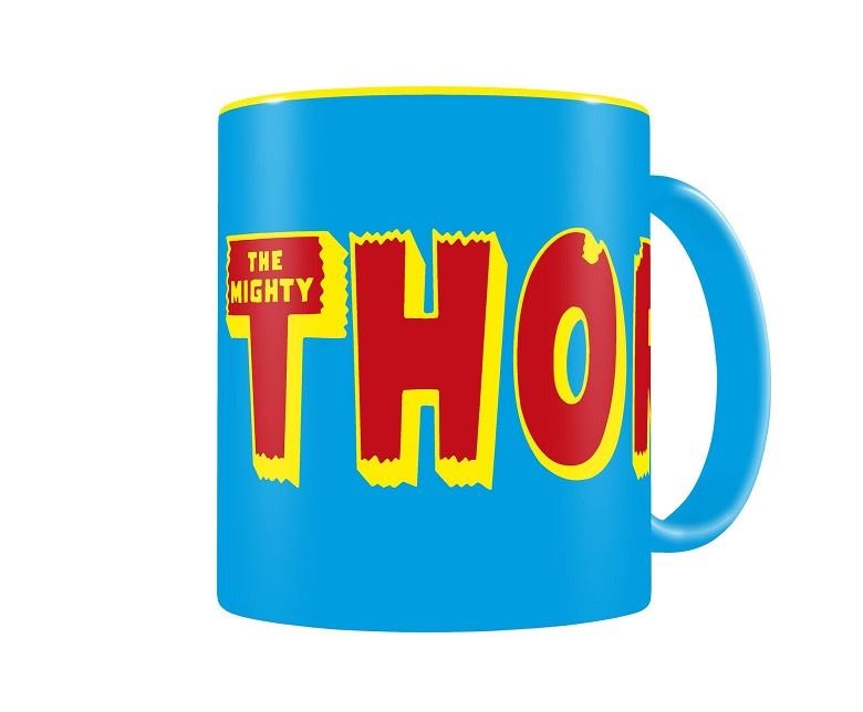 TASSA LOGO THOR AZUL-AMARILLA CERAMICA MARVEL COMIC | 8435450202353 | Llibreria Aqualata | Comprar libros en catalán y castellano online | Comprar libros Igualada