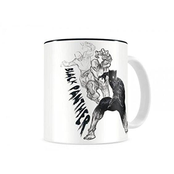 TASSA BLACK PANTHER BLANCA-NEGRA CERAMICA MARVEL CI | 8435450204302 | Llibreria Aqualata | Comprar libros en catalán y castellano online | Comprar libros Igualada